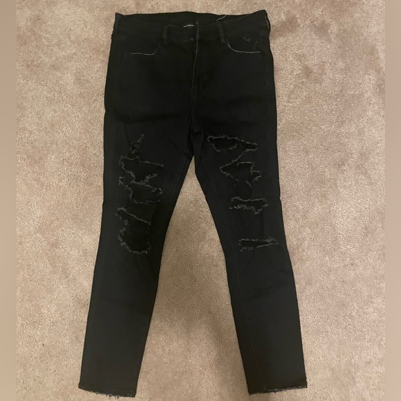 slightly ripped black jeans American Eagle - Picture 1 of 2